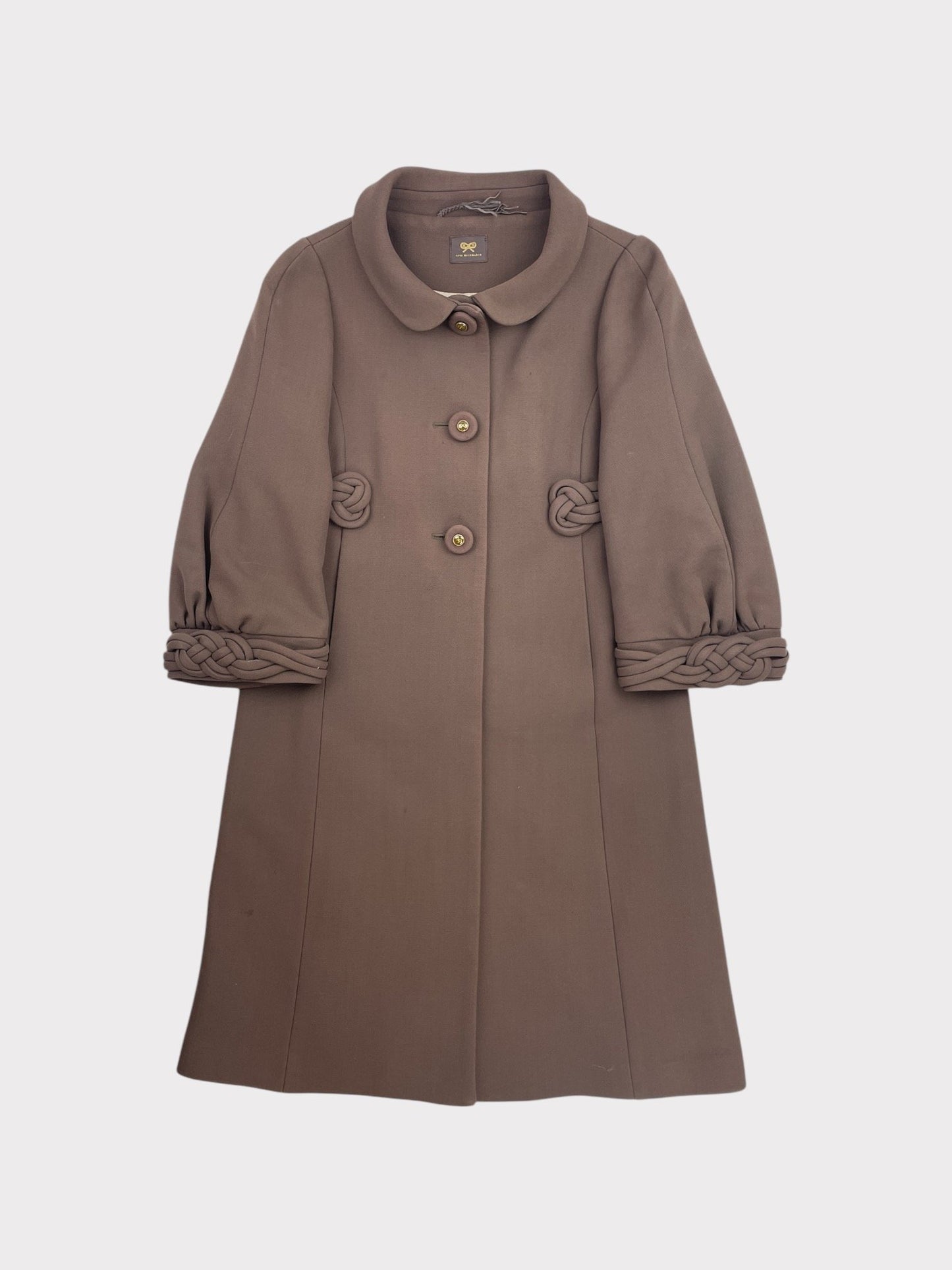 Anya Hindmarch Wool Coat, Size S, fits a size 8 fine