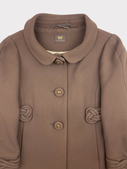 Anya Hindmarch Wool Coat, Size S, fits a size 8 fine