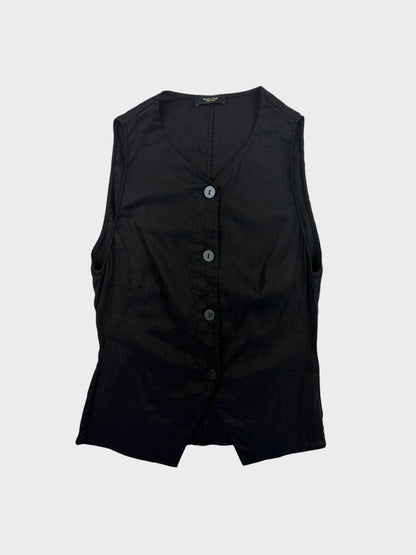 Massimo Dutti Linen Waistcoat, Size XS