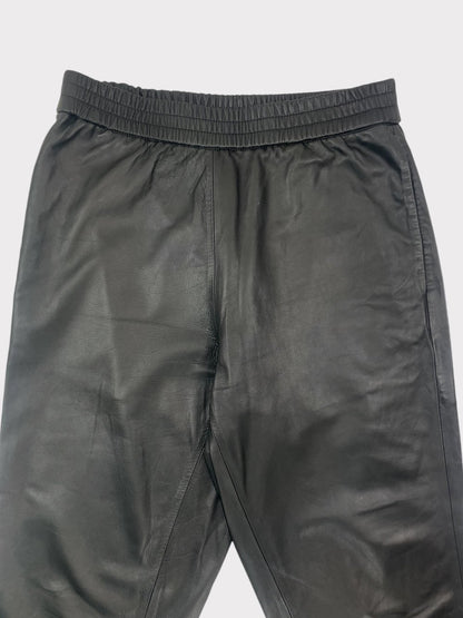 All Saints Leather Joggers, Size 10 (RRP £295)
