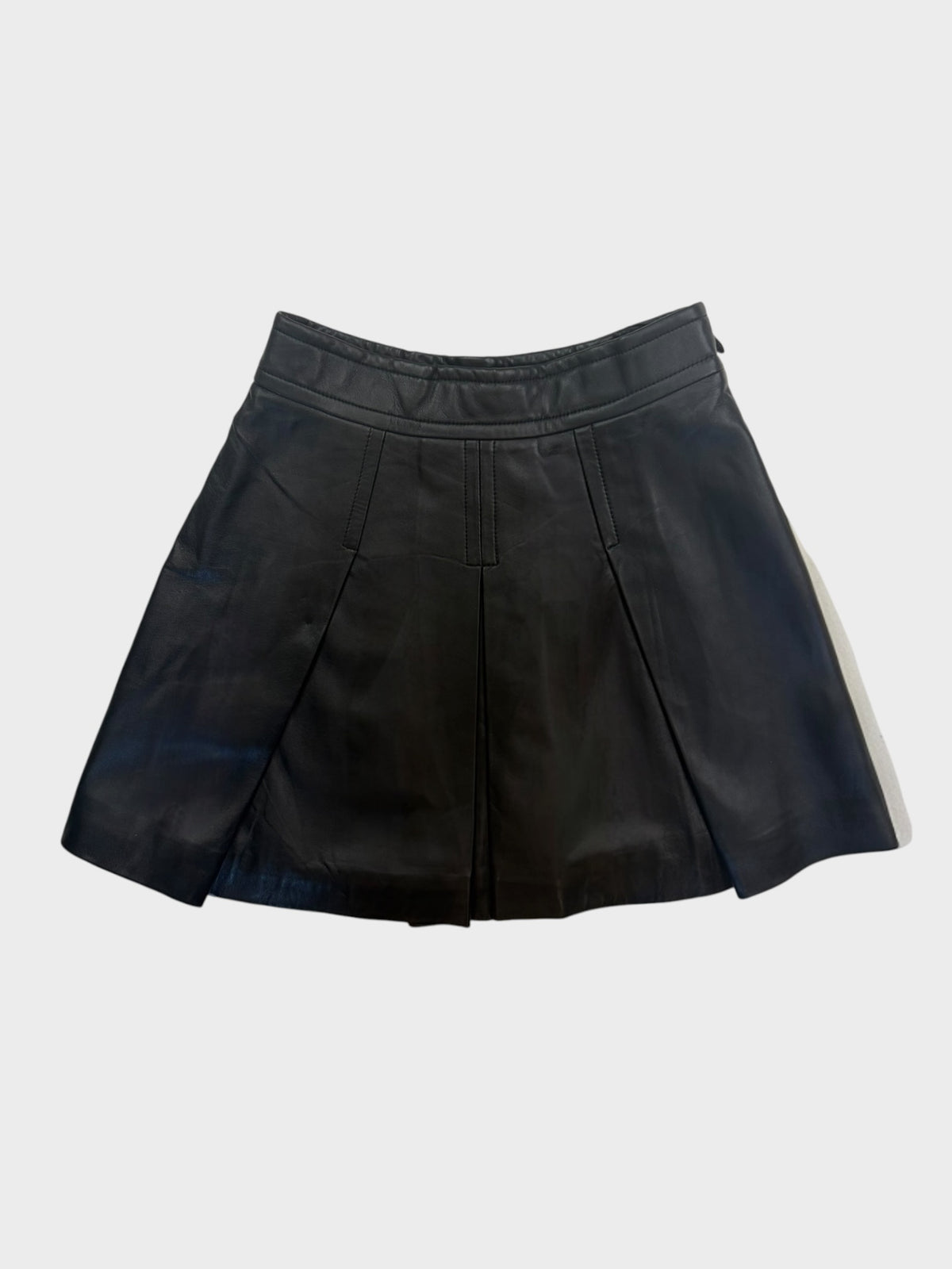 Skye By Brora Leather Skirt, Size 8