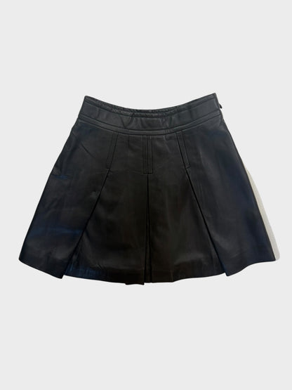 Skye By Brora Leather Skirt, Size 8