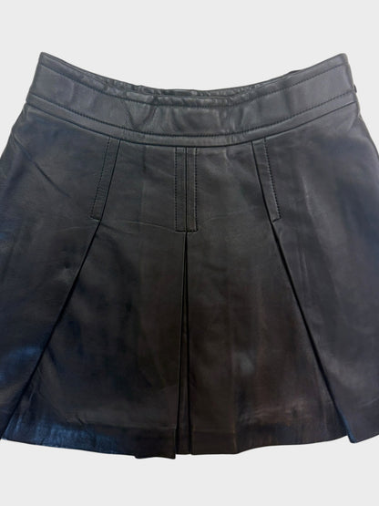 Skye By Brora Leather Skirt, Size 8