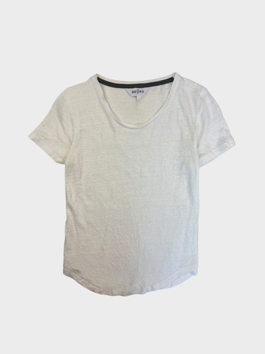 Brora Linen T-Shirt, Size 8