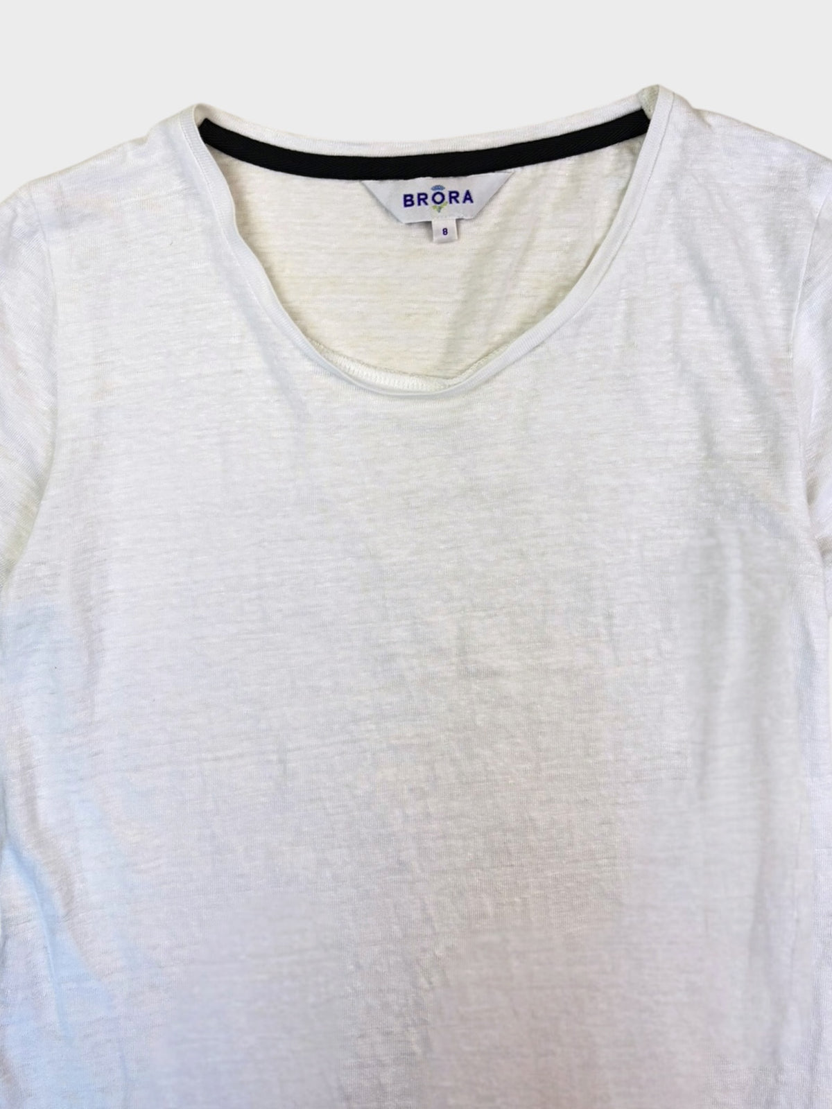 Brora Linen T-Shirt, Size 8