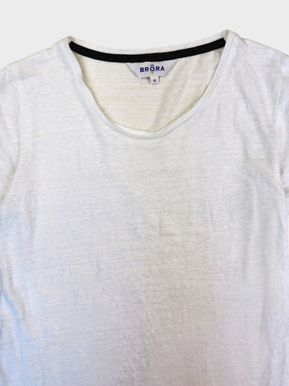 Brora Linen T-Shirt, Size 8
