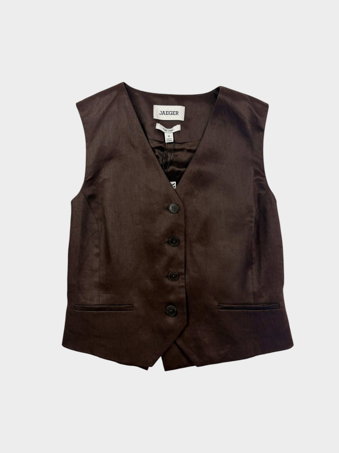 Jaeger Linen Waistcoat, Size 10, BNWT