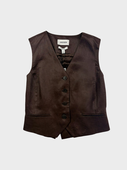 Jaeger Linen Waistcoat, Size 10, BNWT