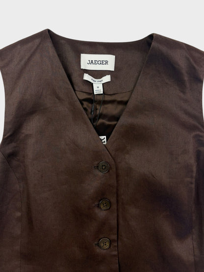 Jaeger Linen Waistcoat, Size 10, BNWT