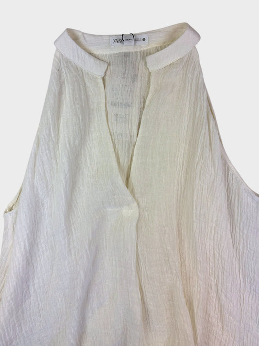 Zara Linen Top, Size XS, BNWT