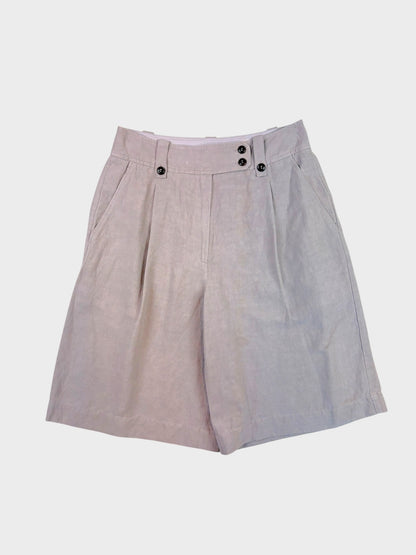 Poetry Silk/Linen Blend Bermuda Shorts, Size 10, BNWT