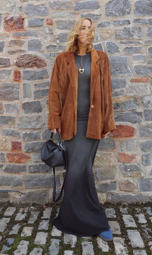 Vintage Comint Suede Jacket, Size M, fits a size 12 or 10 Oversized