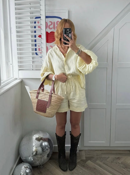 Mint Velvet Linen Co-ord, Fits a size 10