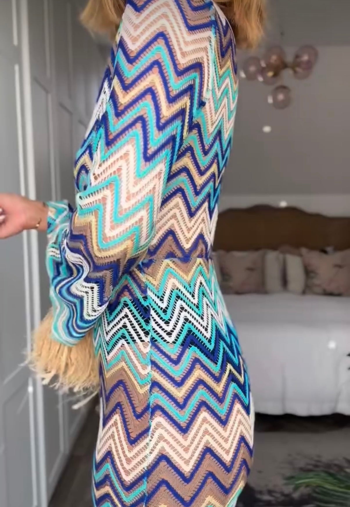 South Beach x Misha Grimes Crochet Dress, Fits a Size 8 or 10