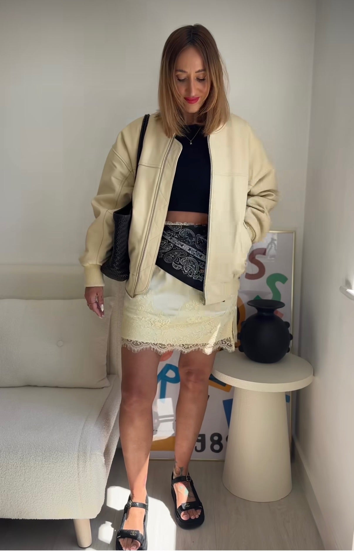 Arrange Leather Jacket, Fits a overszied 10 or a size 12 or 14 fine