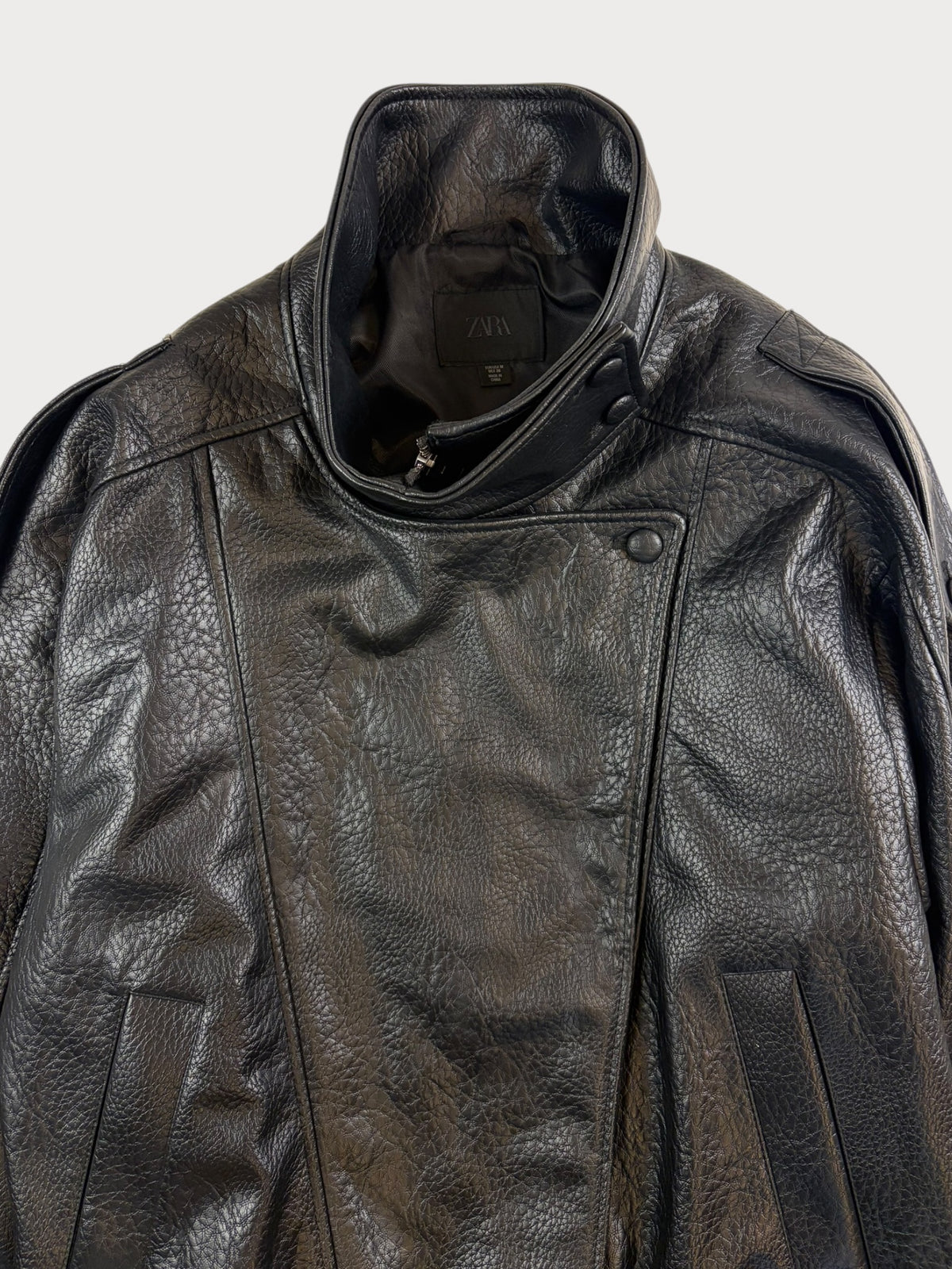 Zara Faux Leather Jacket, Size M