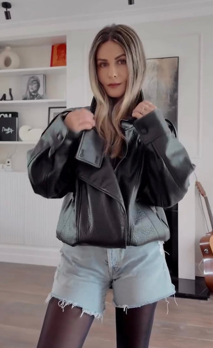 Zara Faux Leather Jacket, Size M