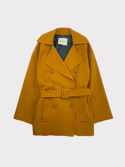 Mulberry Wool and Cashmere Coat, Size 38