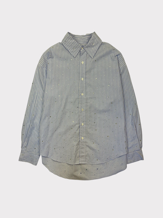 Embellished Stripe Shirt, fits a size 10