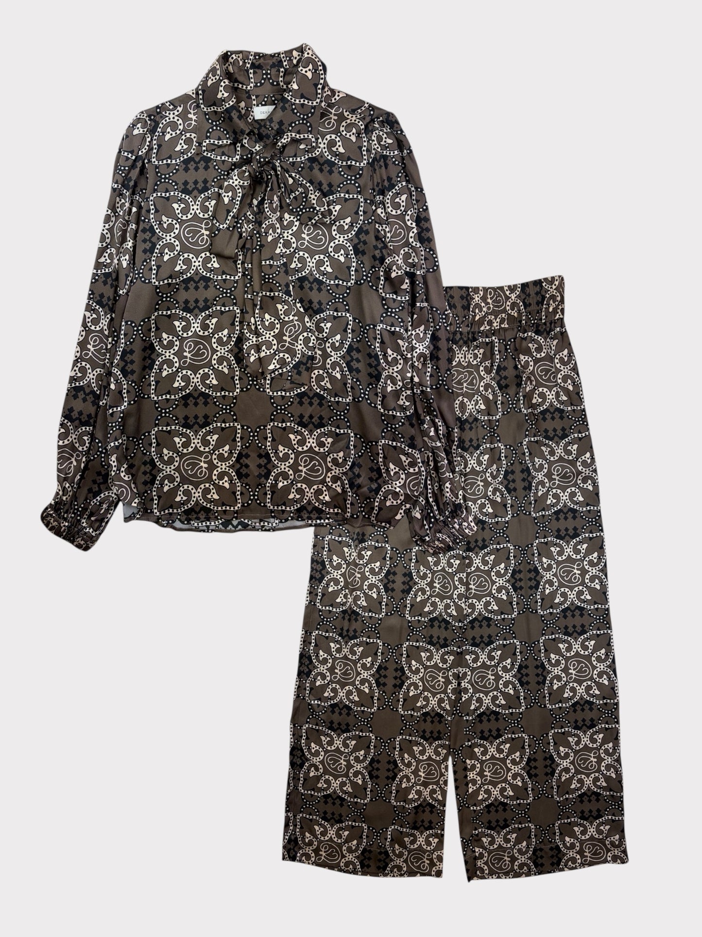 Dea Kudibal Silk Co-ord, Size M Top & Size S Bottoms