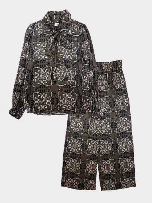 Dea Kudibal Silk Co-ord, Size M Top & Size S Bottoms