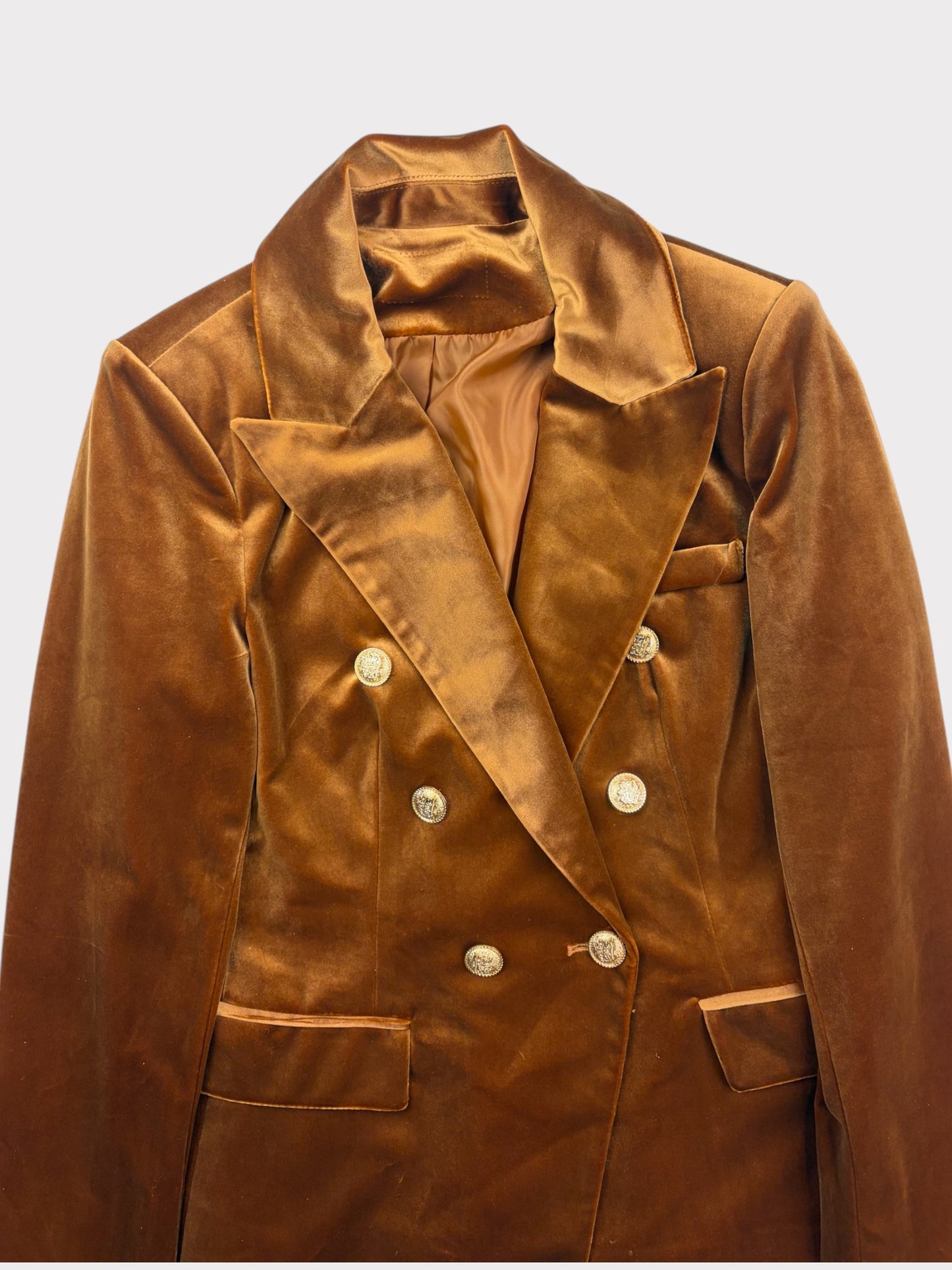 Y London Velvet Blazer, Fits a size 8