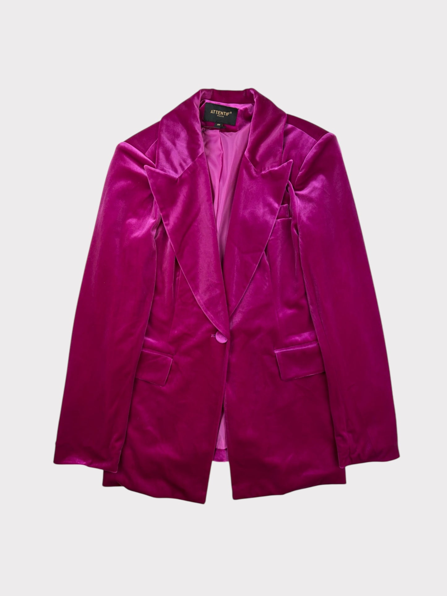 Attentif Velvet Blazer, Size 38, BNWT