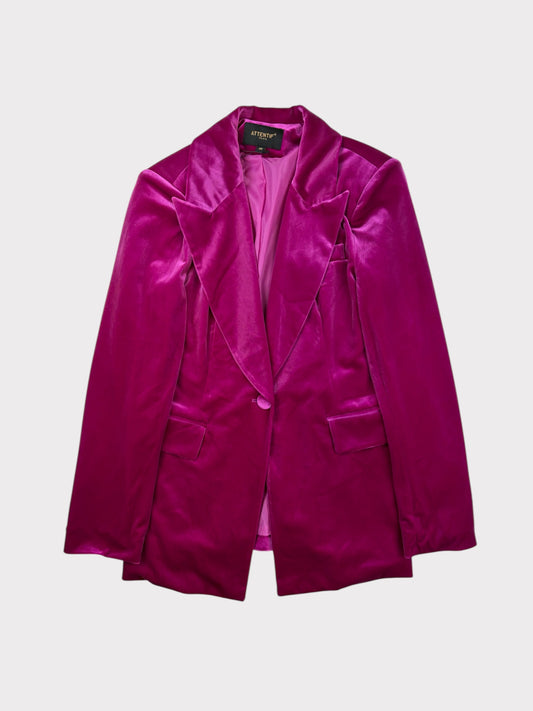 Attentif Velvet Blazer, Size 38, BNWT