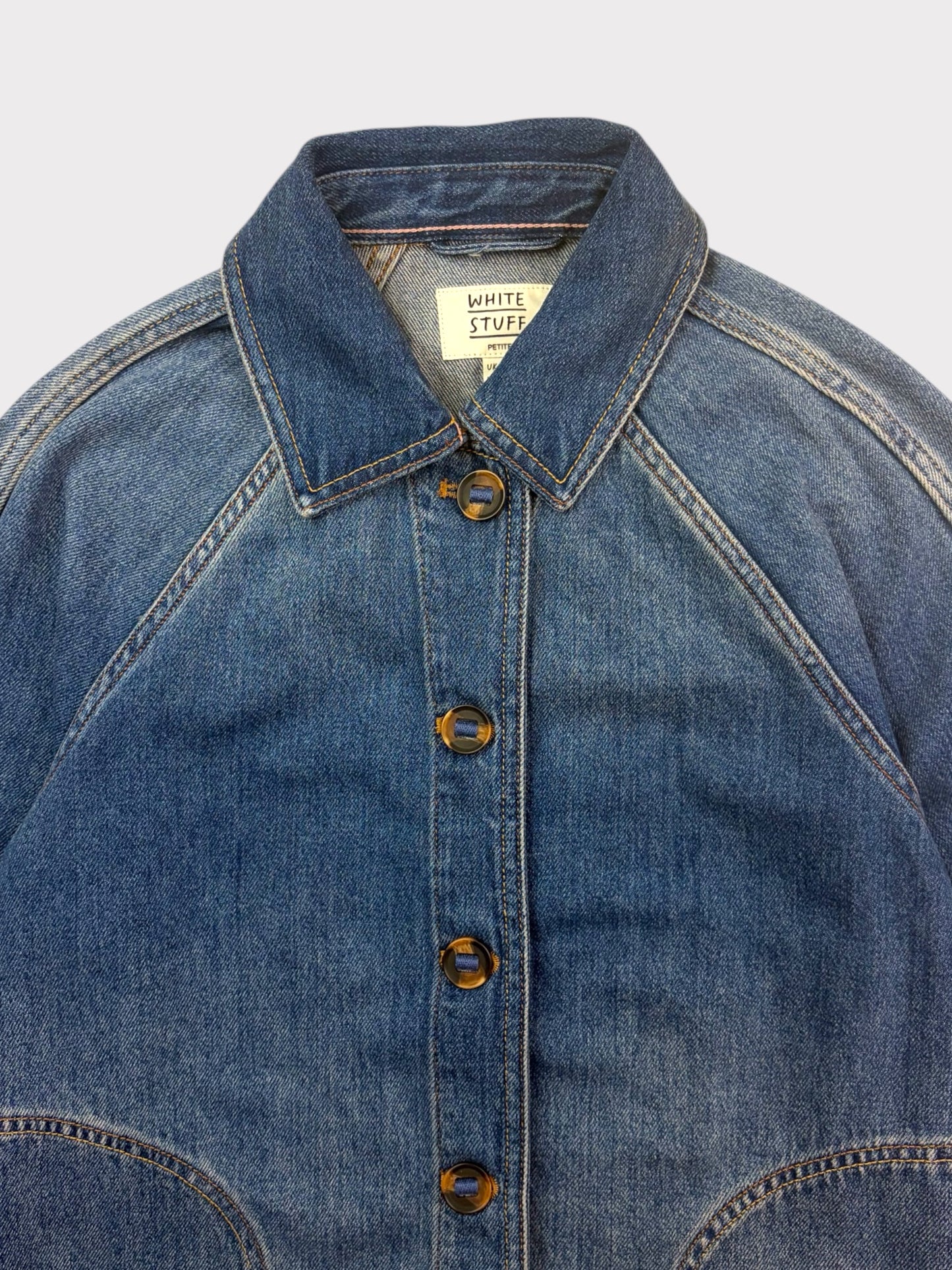 White Stuff Denim Jacket, Size 12 Petite. Fits an oversized 10 too