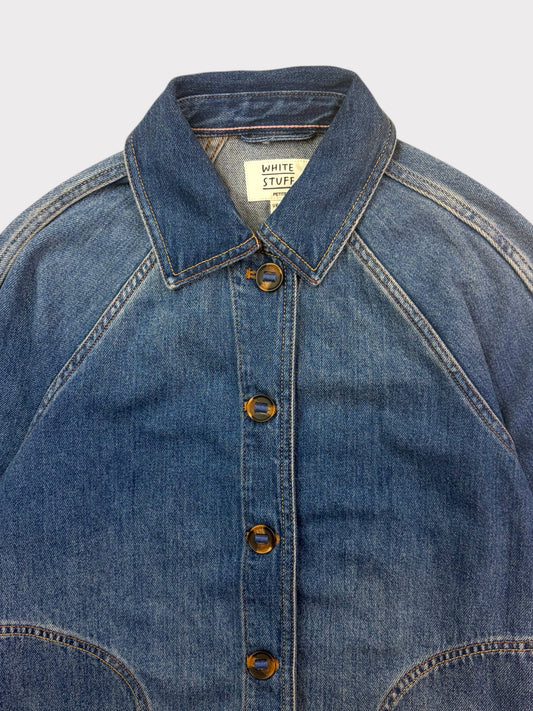 White Stuff Denim Jacket, Size 12 Petite. Fits an oversized 10 too