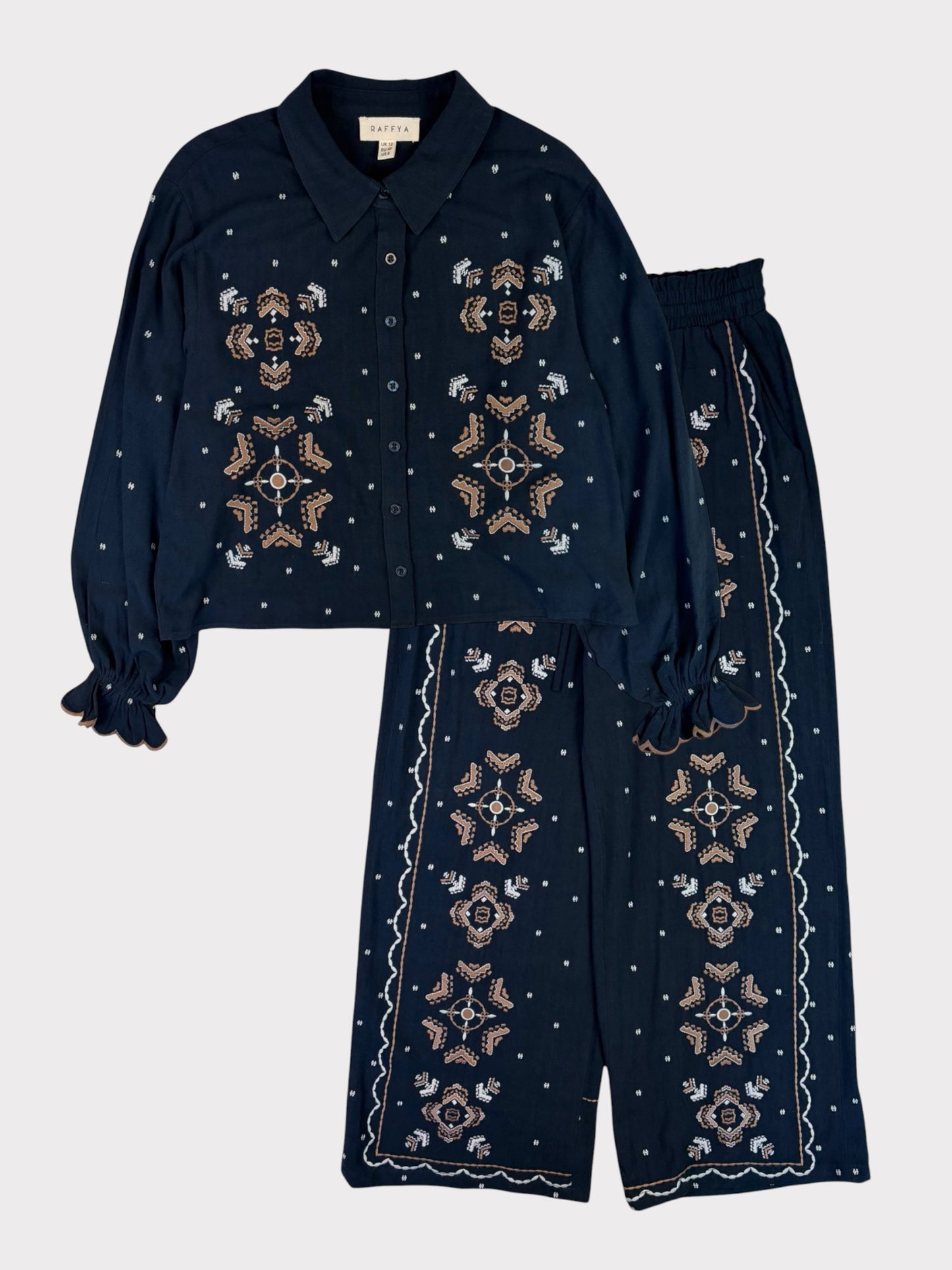 Raffya Co-ord, Size 8 Bottoms, Size 12 Top