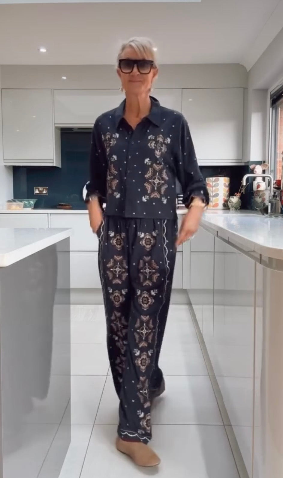 Raffya Co-ord, Size 8 Bottoms, Size 12 Top