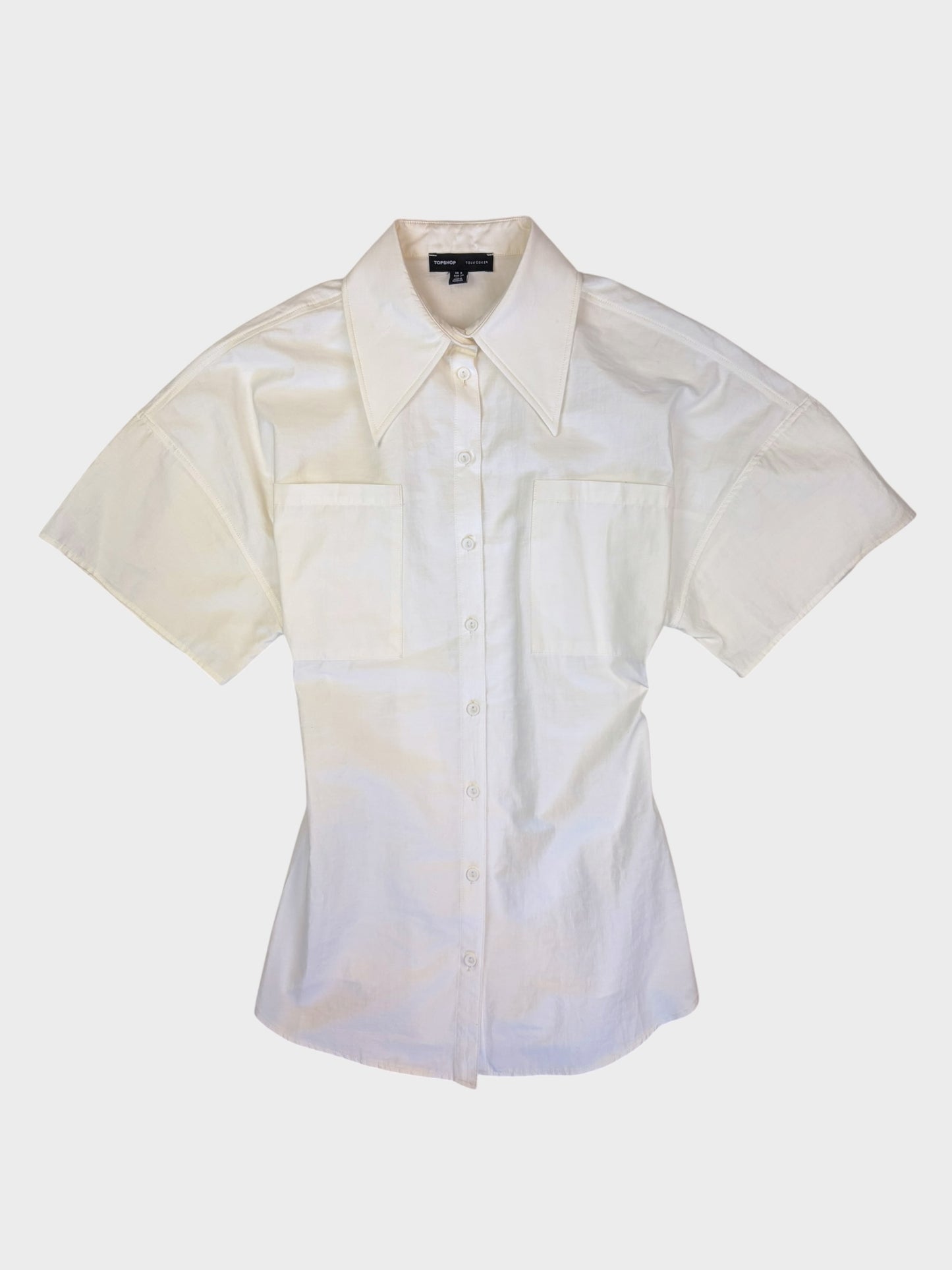 Topshop X Tolu Coker Shirt, Size 8
