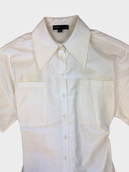 Topshop X Tolu Coker Shirt, Size 8