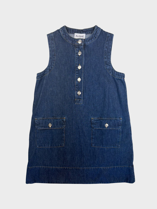 Aligne Denim Dress, Size 10