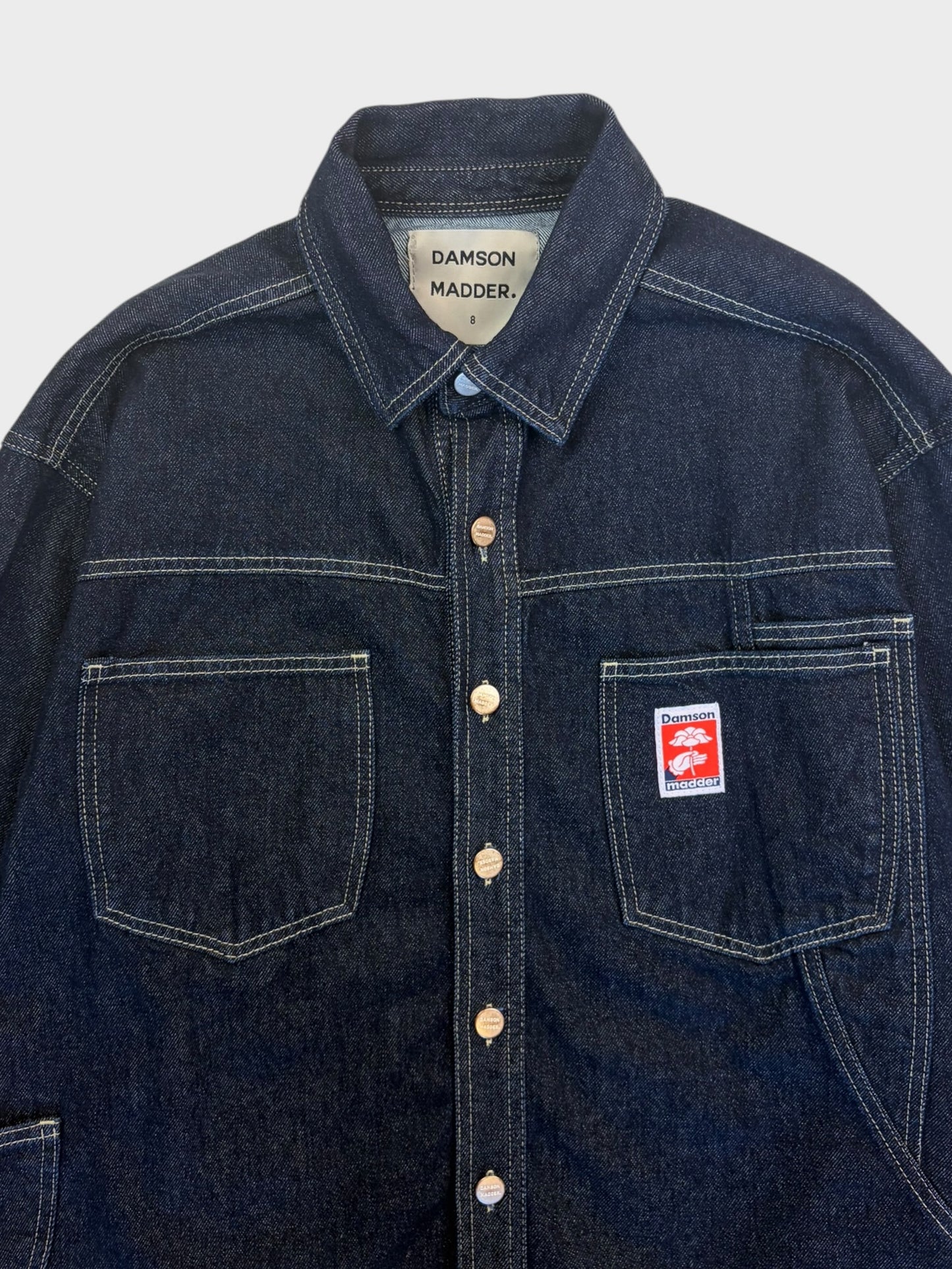 Damson Madder Denim Shacket, Size 8