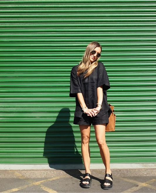 Arket Linen Co-ord, Size S Top, Size XS Shorts