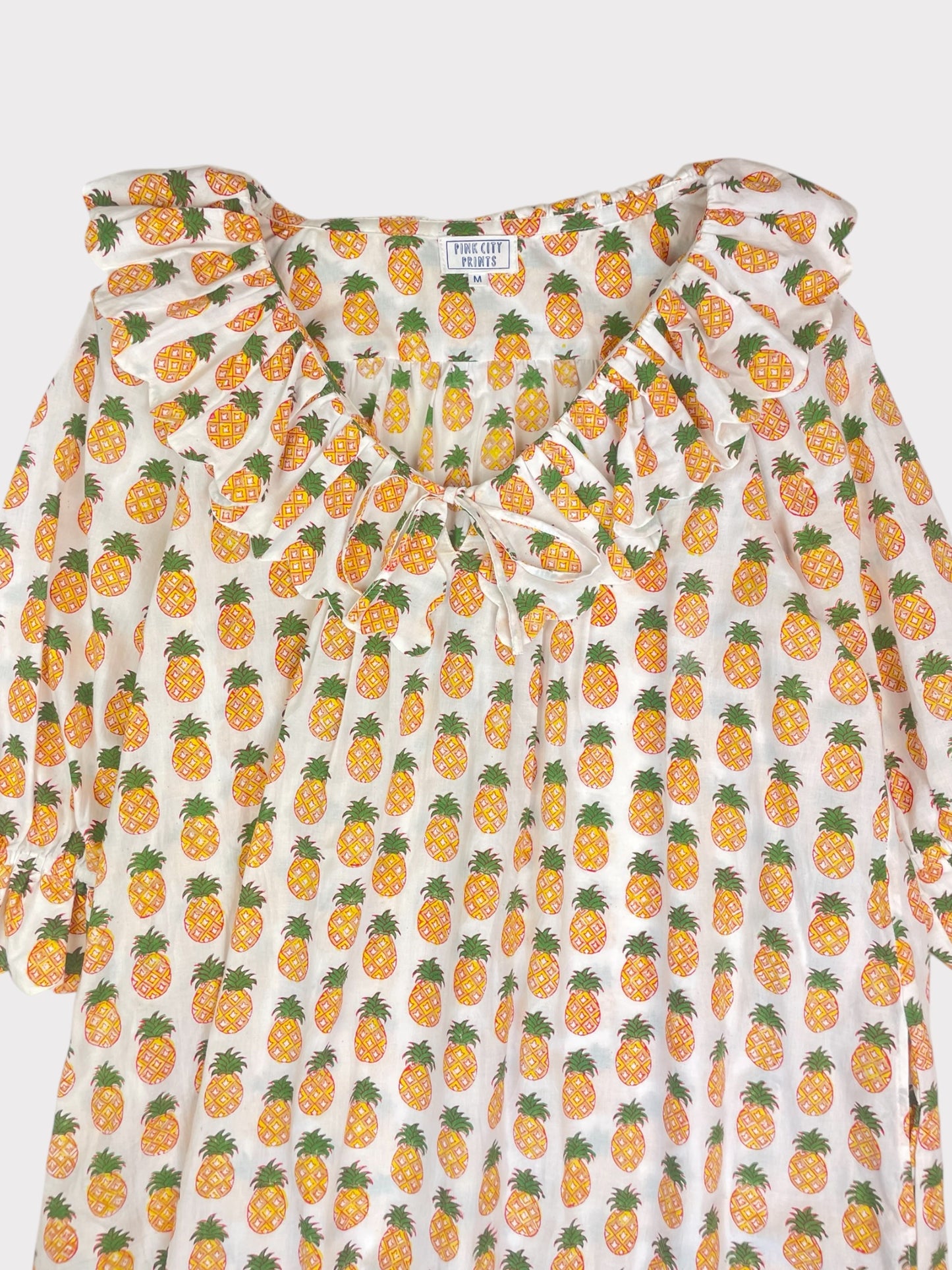 Pink City Prints Dress, Size M