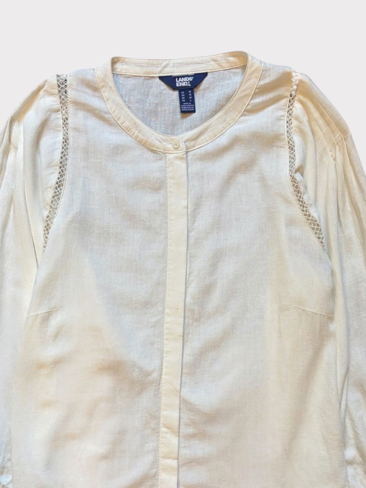 Lands End Linen Blend Shirt