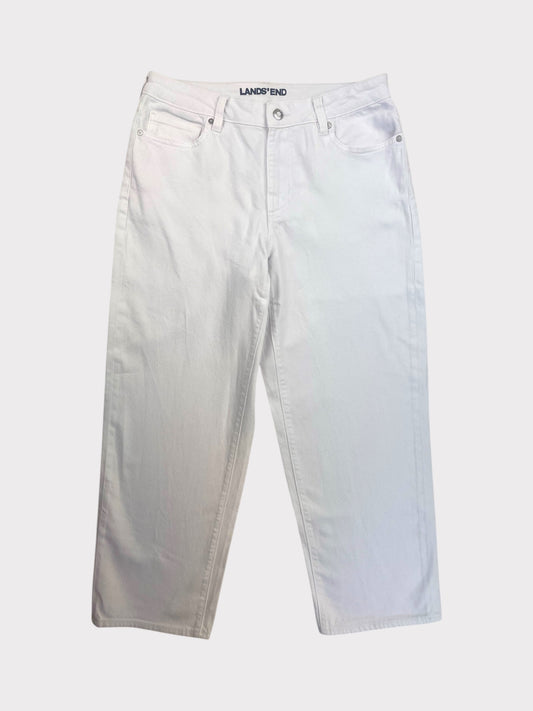 Lands' End Wide Leg Jeans, Size 12