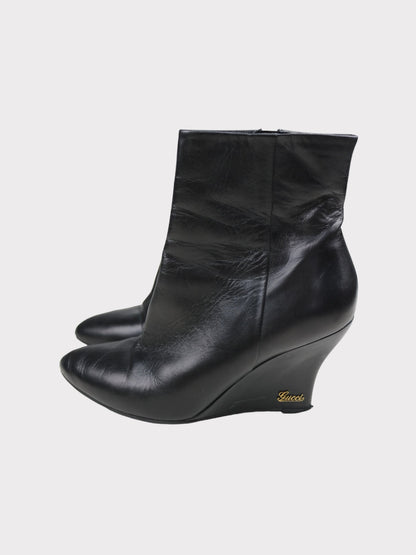 Gucci Wedge Boots, Size 39.5