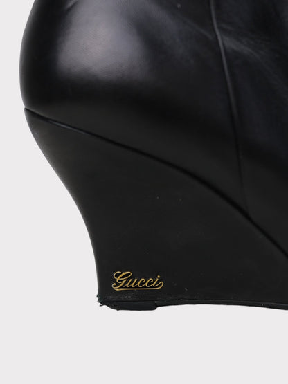 Gucci Wedge Boots, Size 39.5