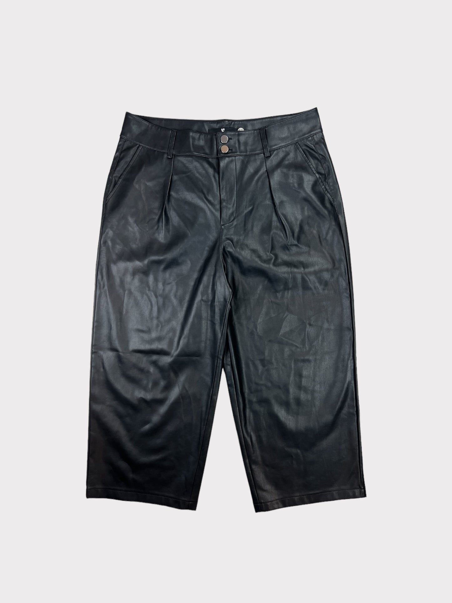 Very Faux Leather Trousers, Size 16