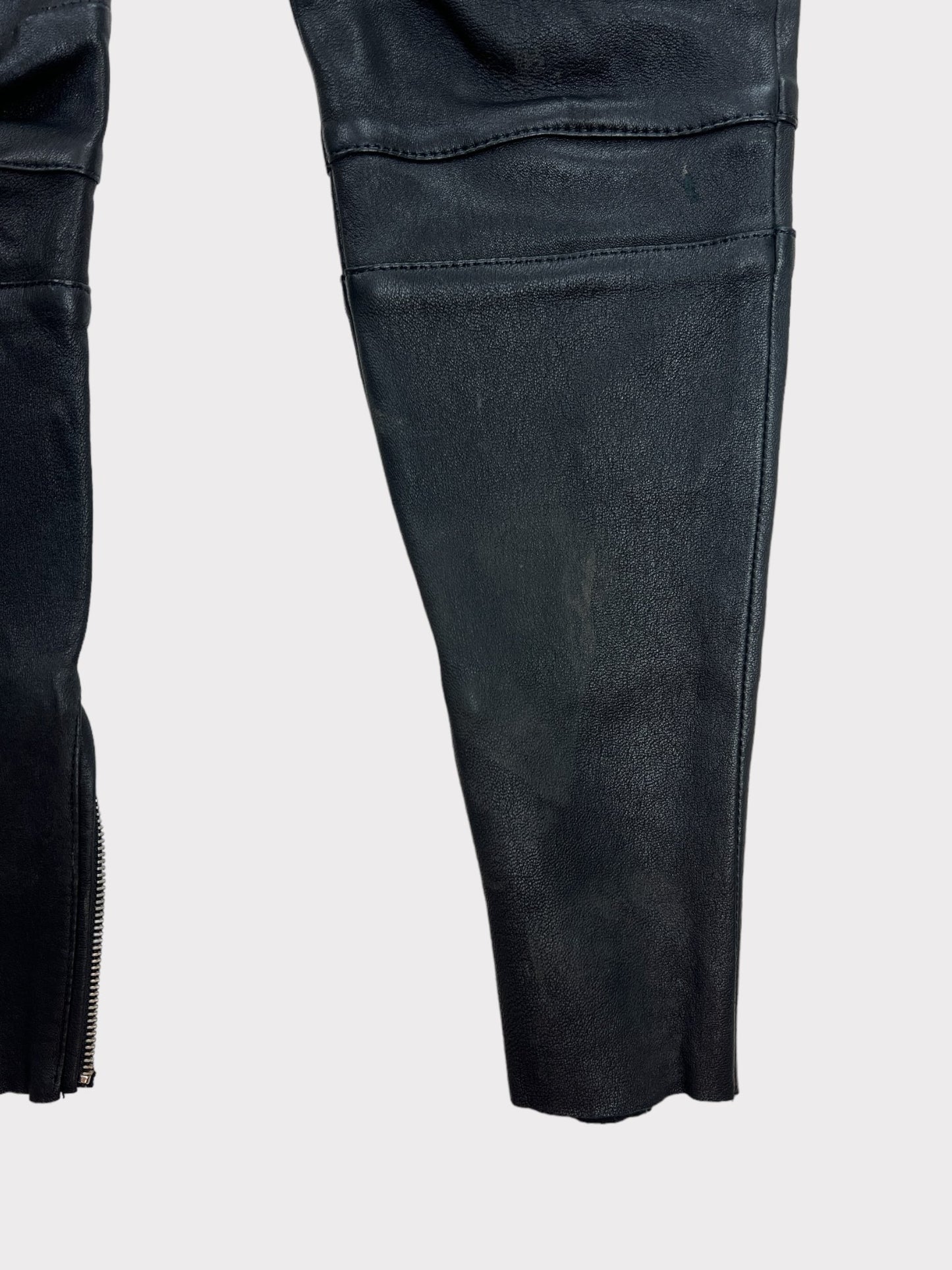 All Saints Leather Trousers, Size W26