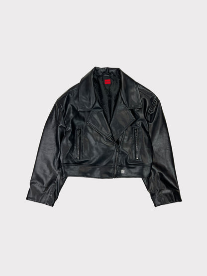 Hugo Boss Faux Leather Jacket, Size 16