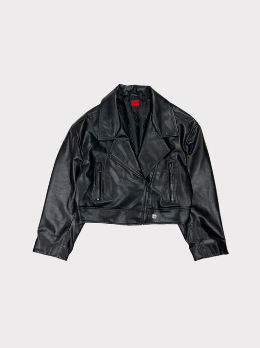 Hugo Boss Faux Leather Jacket, Size 16