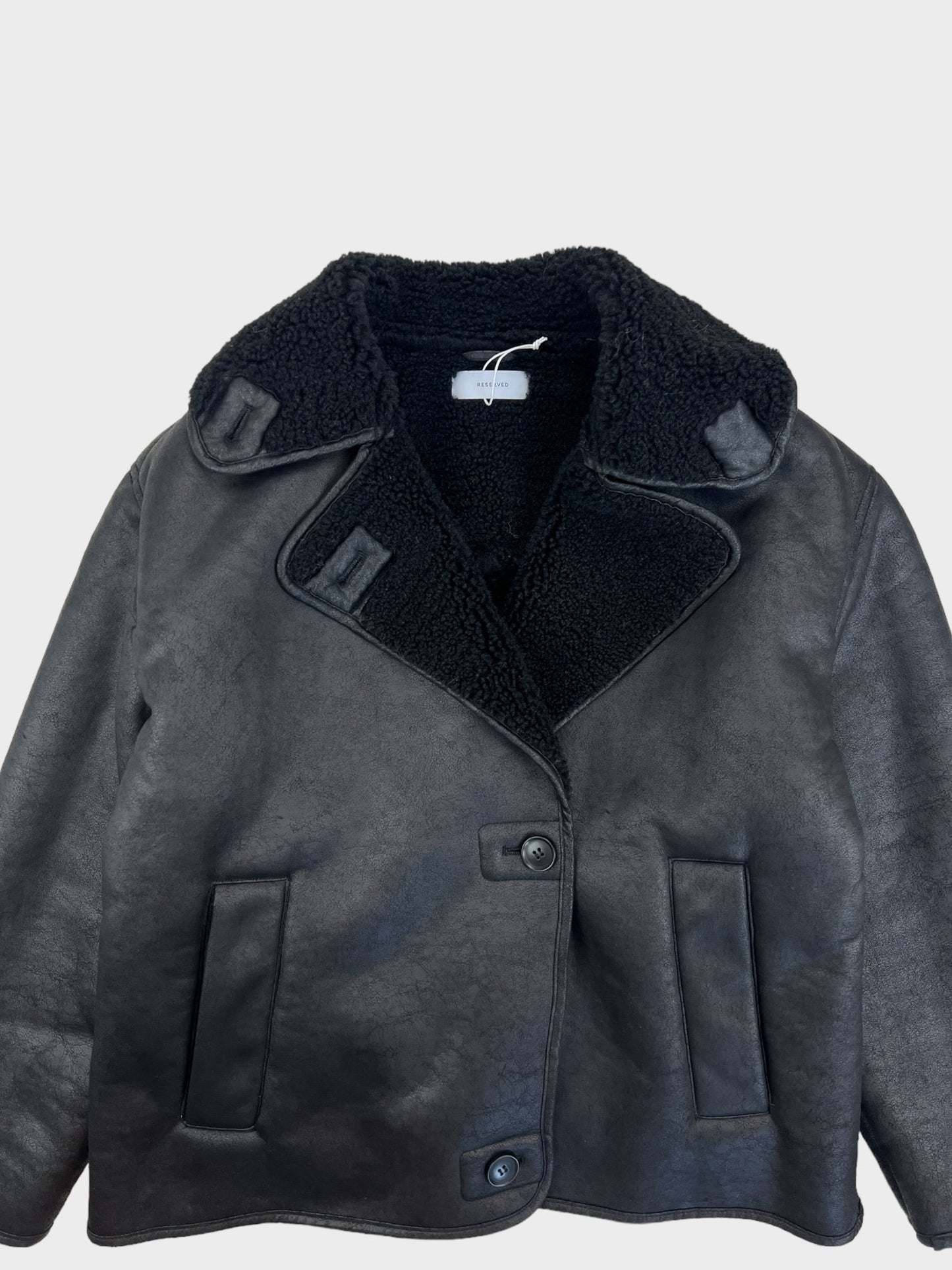 Reserved Double Faced Coat, Size M fits overszied