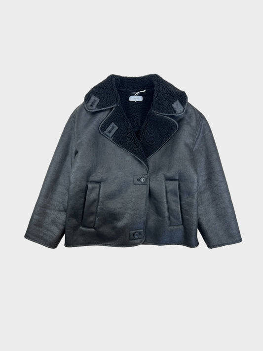 Reserved Double Faced Coat, Size M fits overszied
