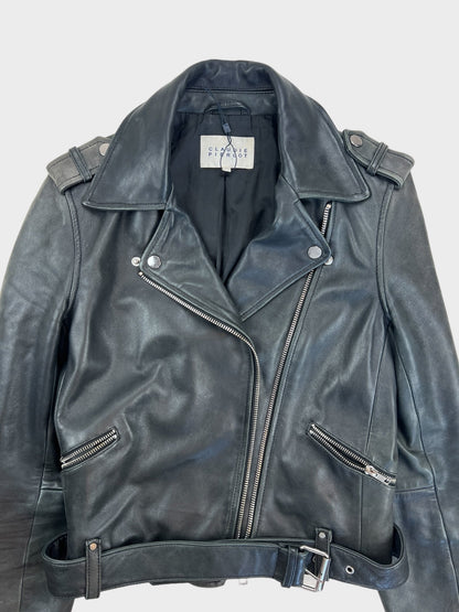 Claudie Pierlot Faux Leather Jacket, Size 38