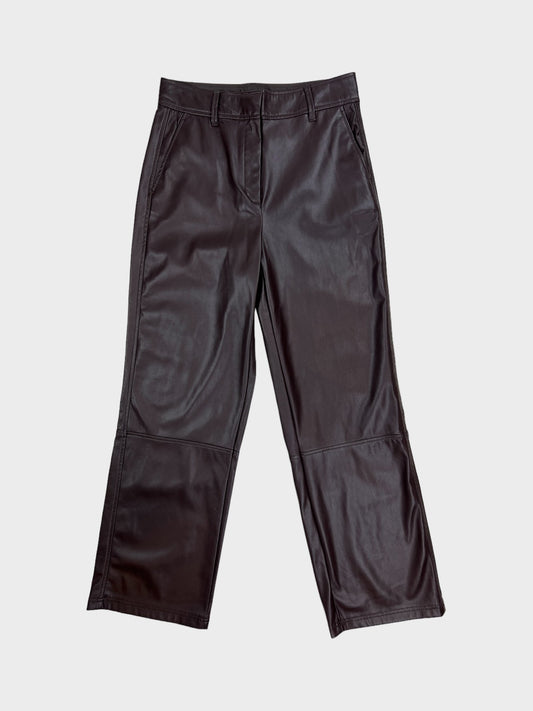 Next Faux Leather Trousers, Size 8R